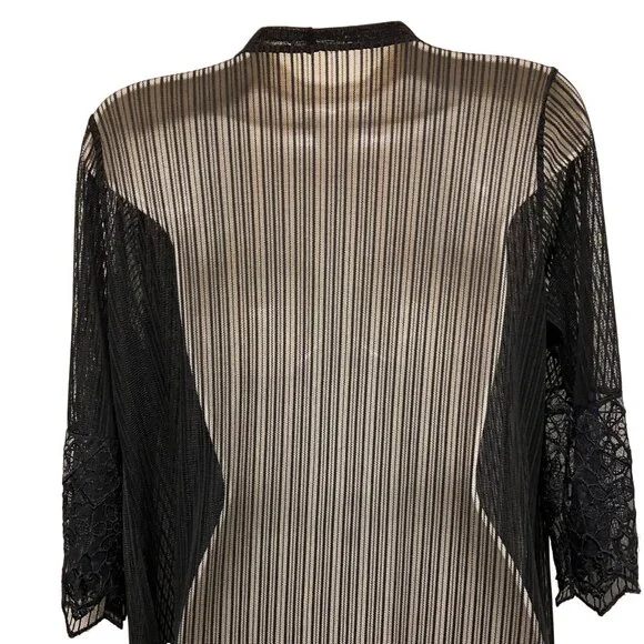 EUC Black Sheer Beach Cover Up Size: Medium - Picture 4 of 5